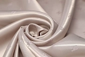 Ткань подкладочная жаккард Chan бежево-пудровая ш 1,45 (вискоза 45% пэ 55%) Ткань подкладочная жаккард Chan бежево-пудровая ш 1,45 (вискоза 45% пэ 55%)
