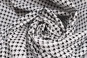 Ткань сорочечная принт лапка черно-белый ш 1,25 (хлопок 97% эл 3%) Ткань сорочечная принт лапка черно-белый ш 1,25 (хлопок 97% эл 3%)