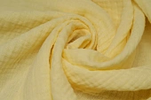 Ткань муслин двойной жатый желтый ш 1,45 ( хлопок 100%) Ткань муслин двойной жатый желтый ш 1,45 ( хлопок 100%)