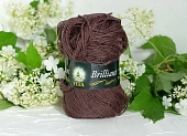 Пряжа Brilliant коричневый (100гр 380м) (шерсть ластер 45% акрил 55%) Пряжа Brilliant коричневый (100гр 380м) (шерсть ластер 45% акрил 55%)