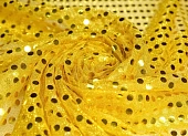 Ткань с пайетками желтый ш 1,15 (пэ 100%) Ткань с пайетками желтый ш 1,15 (пэ 100%)