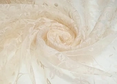 Ткань органза-жаккард розы светло-бежевый ш 2,7 (пэ 100%) Ткань органза-жаккард розы светло-бежевый ш 2,7 (пэ 100%)