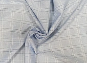 Ткань костюмно-плательная клетка крупная светло-голубой ш 1,2 (хлопок 65% лайкра 3% пэ 32%) Ткань костюмно-плательная клетка крупная светло-голубой ш 1,2 (хлопок 65% лайкра 3% пэ 32%)