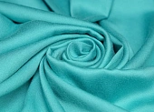 Ткань плательная однотон.сатин бирюзовый ш 1,5 (вискоза 100%) Ткань плательная однотон.сатин бирюзовый ш 1,5 (вискоза 100%)