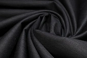 Ткань сатин лен-хлопок черный ш 2,5 (х/б 60% вискоза 30% лен 10%) Ткань сатин лен-хлопок черный ш 2,5 (х/б 60% вискоза 30% лен 10%)