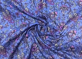 Ткань батист плательная цветы темно-синий ш 1,5 (хлопок 100%) Ткань батист плательная цветы темно-синий ш 1,5 (хлопок 100%)