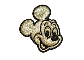 Аппликации термо мики маус золотистый Аппликации термо мики маус золотистый