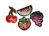 Аппликации пайетки термо фрукты в ассортименте Аппликации пайетки термо фрукты в ассортименте