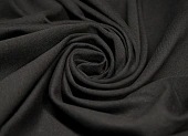 Ткань трикотаж футер 2х нитка черный ш 1,8 (хлопок 72% пэ 20% эл 8%) Ткань трикотаж футер 2х нитка черный ш 1,8 (хлопок 72% пэ 20% эл 8%)