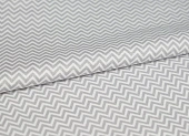 Ткань поплин зигзаг бело-серый ш 1,5 (хлопок 100%) Ткань поплин зигзаг бело-серый ш 1,5 (хлопок 100%)