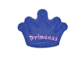 Аппликации термо корона принцесса синий Аппликации термо корона принцесса синий
