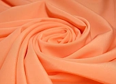 Ткань креп кашибо персиковый ш 1,5 (п.э 100%)