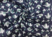 Ткань плательная птицы темно-синий ш 1,5 (хлопок 96% эл 4%) Ткань плательная птицы темно-синий ш 1,5 (хлопок 96% эл 4%)