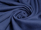 Ткань трикотаж на ворсе синий ш 1,8 (хлопок 20% пэ-микро 80%)