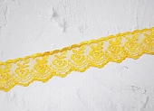 Кружево капрон желтый (пэ 100%) Кружево капрон желтый (пэ 100%)