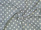 Ткань плательная горох средний серый ш 1,5 (вискоза 100%) Ткань плательная горох средний серый ш 1,5 (вискоза 100%)