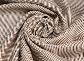 Ткань костюмно-плательная ячейки бежево-коричневый ш 1,5 (шерсть 98% эластан 2% ) Ткань костюмно-плательная ячейки бежево-коричневый ш 1,5 (шерсть 98% эластан 2% )