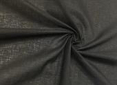 Ткань батист однотон. черный ш 1,40 (хлопок 98% эластан 2%) 