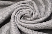 Ткань пальтовая диагональ св.серый ш 1,5 (шерсть 70% пэ30%)