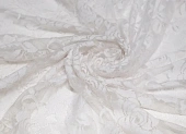 Ткань кружевное полотно розы белый ш 1,4 (пэ 100%) Ткань кружевное полотно розы белый ш 1,4 (пэ 100%)