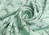 Ткань крепдешин с принтом цветы бледно-зеленый ш 1,4 (шелк 100%) Ткань крепдешин с принтом цветы бледно-зеленый ш 1,4 (шелк 100%)