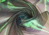 Ткань органза хамелеон темно-зеленый ш 1,1 (пэ 100%) Ткань органза хамелеон темно-зеленый ш 1,1 (пэ 100%)