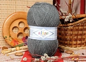 Пряжа Alize lana gold 800 серый (100гр 800м) (акрил 51% шерсть 49%) Пряжа Alize lana gold 800 серый (100гр 800м) (акрил 51% шерсть 49%)