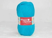 Пряжа Подмосковная голубая бирюза (100гр 250м) (шерсть 50% акрил 50%) 
