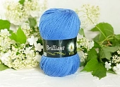 Пряжа Brilliant темно-голубой (100гр 380м) (шерсть ластер 45% акрил 55%) Пряжа Brilliant темно-голубой (100гр 380м) (шерсть ластер 45% акрил 55%)
