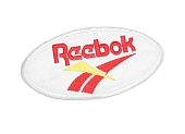 Аппликации термо Reebok овальный белый