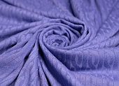 Ткань трикотаж резинка-косичка фиолетовый ш 1,55 (вискоза 48% эл 6% пэ 49%) Ткань трикотаж резинка-косичка фиолетовый ш 1,55 (вискоза 48% эл 6% пэ 49%)
