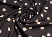 Ткань крепдешин горх черный ш1,5 (пэ 96% эл4%) Ткань крепдешин горх черный ш1,5 (пэ 96% эл4%)