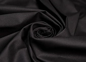 Ткань костюмная однотон. твил черный ш 1,45 (хлопок 97%эл 3%) стрейч Ткань костюмная однотон. твил черный ш 1,45 (хлопок 97%эл 3%) стрейч