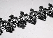 Кружево макроме ч/б 10 см (пэ 100%) фистоны