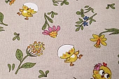 Ткань лен Цыпочка св.бежевый ш 1,5 (лен 30% хлопок 70%)