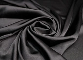 Ткань шелк однотон.черный ш 1,5 (эл 3% пэ 97%) Ткань шелк однотон.черный ш 1,5 (эл 3% пэ 97%)