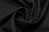 Ткань костюмная однотон. черный ш 1,5 (шерсть 100%) Ткань костюмная однотон. черный ш 1,5 (шерсть 100%)