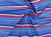 Ткань с принтом полоска цветная бордовый ш 1,5 (хлопок 100%)