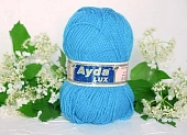 Пряжа Aida lux 100 ярко-бирюзовый (100гр 265м) (акрил 100%) Пряжа Aida lux 100 ярко-бирюзовый (100гр 265м) (акрил 100%)