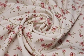 Ткань плательная цветы молочный ш 1,5 (вискоза 100%)