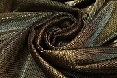 Ткань трикотаж тонкий  люрикс золото  ш 1,5 (пэ 92% эластан 8%)