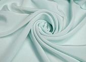 Ткань крепдешин однотон. бледно-бирюзовый ш 1,4 (шелк 100%) Ткань крепдешин однотон. бледно-бирюзовый ш 1,4 (шелк 100%)