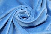 Бархат однотон. голубой ш 1,45 (хлопок 100%) Бархат однотон. голубой ш 1,45 (хлопок 100%)