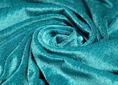 Ткань велюр однотон. бирюзовый ш 1,4 (пэ 100%) 