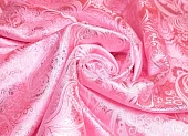 Ткань парча с принтом серебристо-розовый ш 1,45 (пэ 100%) Ткань парча с принтом серебристо-розовый ш 1,45 (пэ 100%)