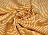 Ткань плательная полоска горчичный ш 1,5 (вискоза 100%) Ткань плательная полоска горчичный ш 1,5 (вискоза 100%)