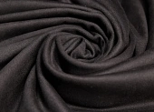 Замша на флисе черный ш 1,5 (пэ 97% эл 3%)
