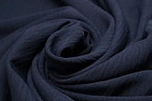 Ткань плательная "креш" темно-синий ш1,5 ( пэ 100%) стрейч Ткань плательная "креш" темно-синий ш1,5 ( пэ 100%) стрейч