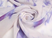 Ткань шифон с принтом фиолетово-молочный ш 1,5 (шелк 100%) Ткань шифон с принтом фиолетово-молочный ш 1,5 (шелк 100%)