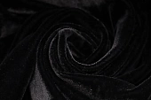 Ткань бархат однотон. черный ш 1,4 (вискоза 50% пэ 50%) Ткань бархат однотон. черный ш 1,4 (вискоза 50% пэ 50%)